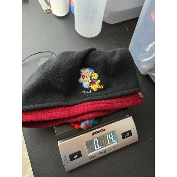 Disney Winnie The Pooh Embroidered Fleece Pom-Pom Beanie Hat Winter Warm Cozy - Picture 8 of 8